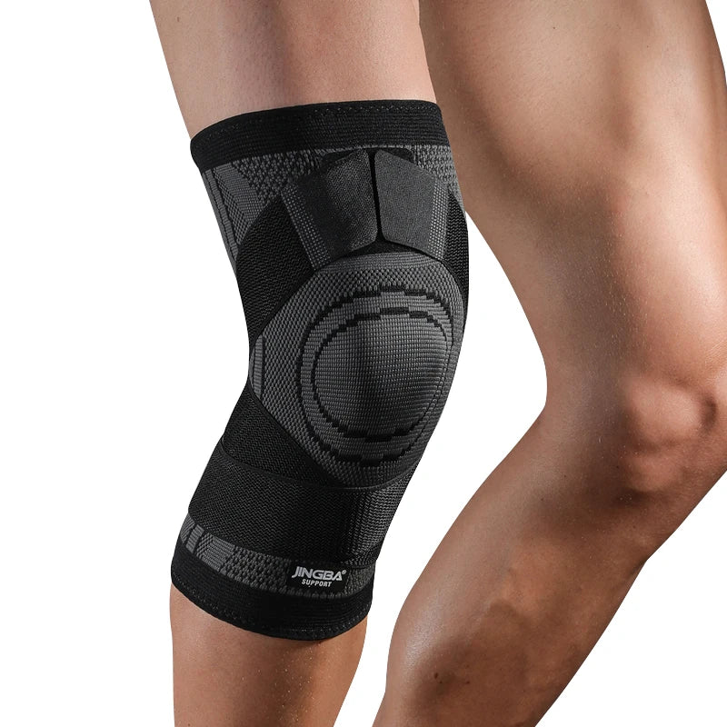 JINGBA Factory Sale Nylon Knee Pad Basketball Football Weightlifting Outdoor Sports Knee Brace Sports Protection