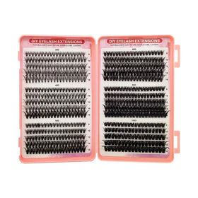 30-100D DIY Lash Single-Cluster Natural Curled DIY False Eyelashes Synthetic Hair Segmented Eyelash Book