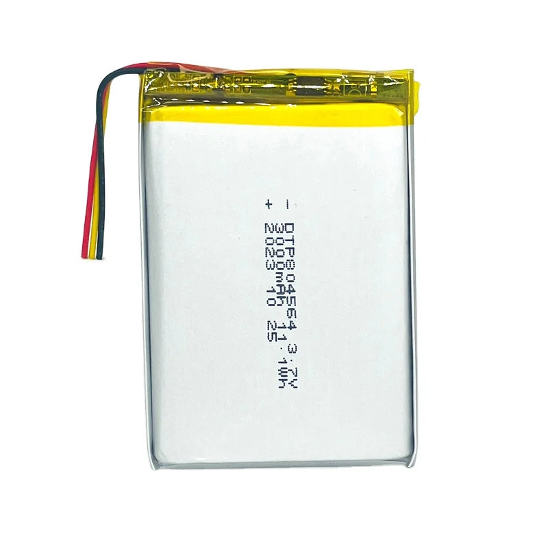 Durable Customizable 3000mAh Solid State Polymer Lithium Pouch Battery 804564 Li-Ion 3.7V Rechargeable Lipo Battery for Toys