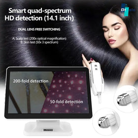 High Quality Bulk Order 14.1 Inch Scalp Analyzer With Touch Screen Desktop Hair Scanner Home Use Salon Beauty Instrument