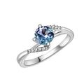 925 Sterling Silver Color Change Alexandrite Luxury Wedding Engagement Twist Ring Women Trendy Jewelry Destiny Jewellery