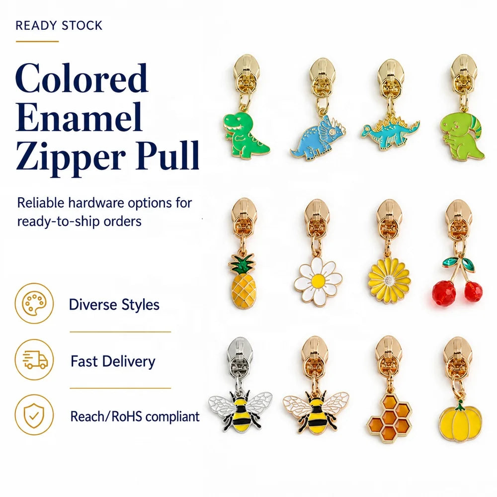 Metal Zipper Pulls Exquisite Zipper Charm Repairing a Zipper Pull Custom Zipper Pulls for Designer Handbags Backpacks Fastener MegaBDM