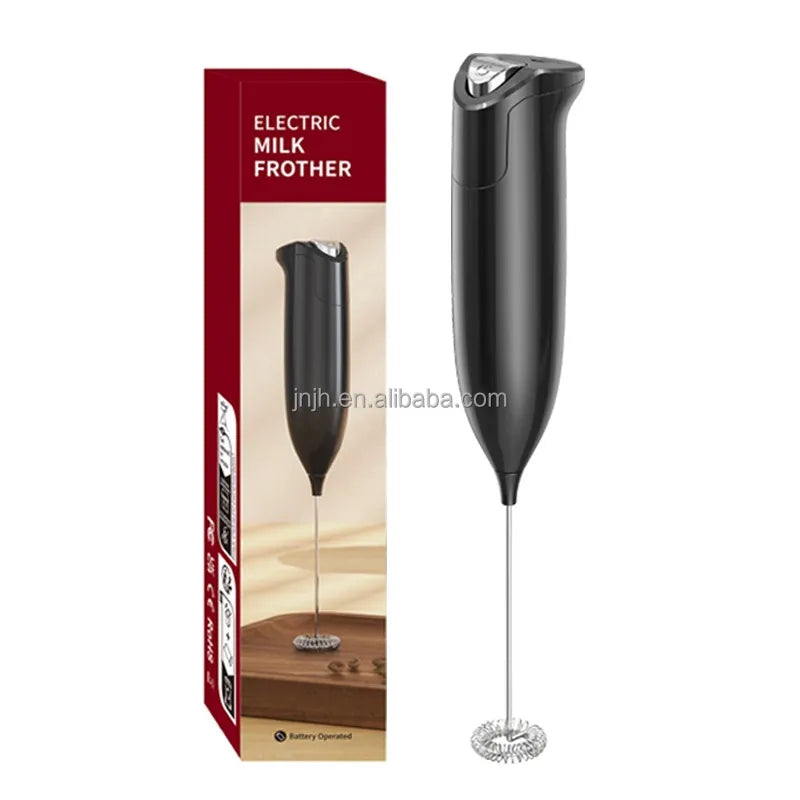 Customizable Logo Electric Handheld Milk & Coffee Frother Modern Style Eco-Friendly Tea Whisk Stand for Home & Food Businesses