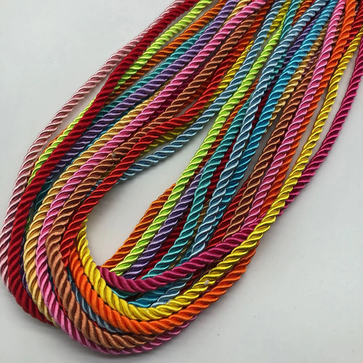 High Tenacity 5mm Macrame Cord 100% Polyester Twisted Rope Drawcord Simple Style for Bags and Garments MegaBDM