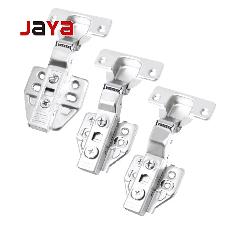 JAYA Kitchen Cabinet Folding Table Furniture Hinge Soft Close Iron 3D Adjust Hydraulic 35mm Cup  Cabinet Hidden Door Hinge