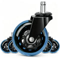3 Inch 75mm Swivel Office Chair Casters 11*22mm Silent Adjustable Design Ergonomic Dining Hospital 50kg Load Capacity MegaBDM
