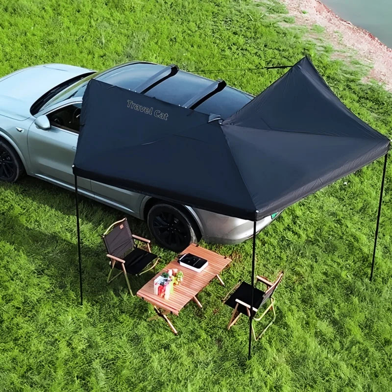 Car Roof Tent 4WD Waterproof Oxford Four-season Double Layer 270 Degree Large Free Standing Awning Extended Side Wall 270XL