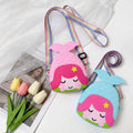 Mermaid Silicone Kids Crossbody Bag Cute Cartoon Mini Coin Purse with Custom Adjustable Sublimation Printed Strap for Girls MegaBDM