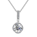 Luxury 2 Carat VVS1 GRA Moissanite Diamond Trendy Jewelry Silver 925 Clover Pendant Necklace Destiny Jewellery