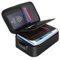 YHX Waterproof and Fireproof Document Bag with Lock Silicone Glass Fiber Travel Storage Case for Passport Cash Valuable Files