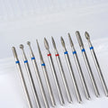Low Price Cuticle Clean Nail Drill Bits 3/32" C/m/f/xf  Nail Drill Bit Set for Manicure Pedicure Diamond Nail Drill Bits