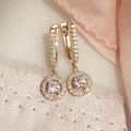 Fast Shipping 1 CT Vss Round Brilliant Cut Lab Grown Diamond Earring New Design 14K 18K Gold Fine Jewelry Earring