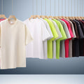 Manufacturer's Premium 100% Cotton Tshirt 260gsm Soft Short Sleeve Loose Fit Streetwear for Men and Women Solid Pattern T Shirt MegaBDM