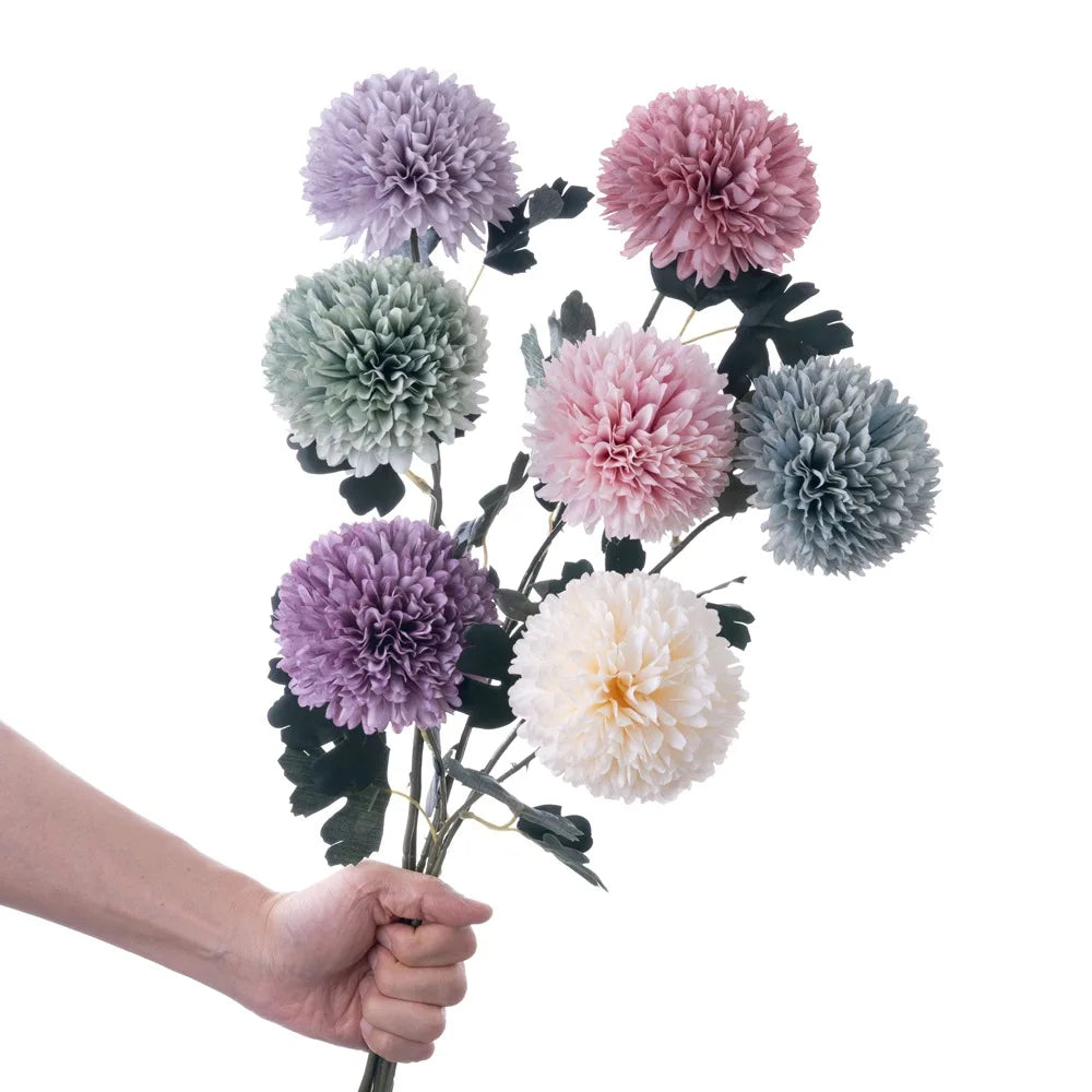 Dandelion Silk Artificial Flower Bouquet-Handmade Modern Design Shandong Home Decoration Graduation Christmas-Factory Wholesale MegaBDM