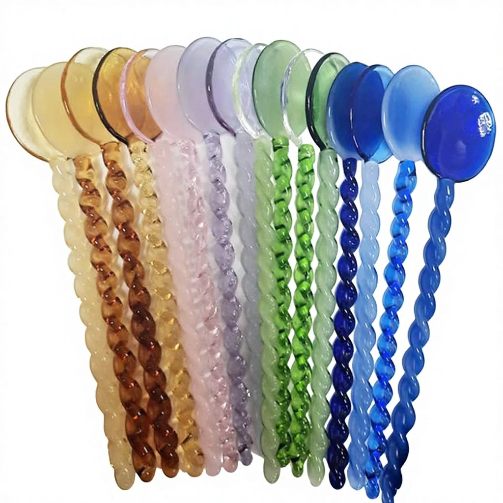 Wholesale Customized Color Eco-Friendly Lampworking Small Borosilicate Glass Spoon Chien Keng Brand Model GD-UTL-049 for Party MegaBDM