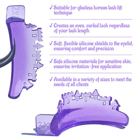 Wholesale Gel Lash Lift shields 6 Pair Set LC Curve Private Label Glueless Lash Lift Silicone Pads Reusable Jelly Lash Lift Rod