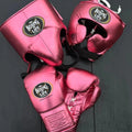 No Boxing No Life Boxing Gloves Training Sparring Set High Quality Genuine Leather Lace-Up Closure Head And Groin Guard Kit