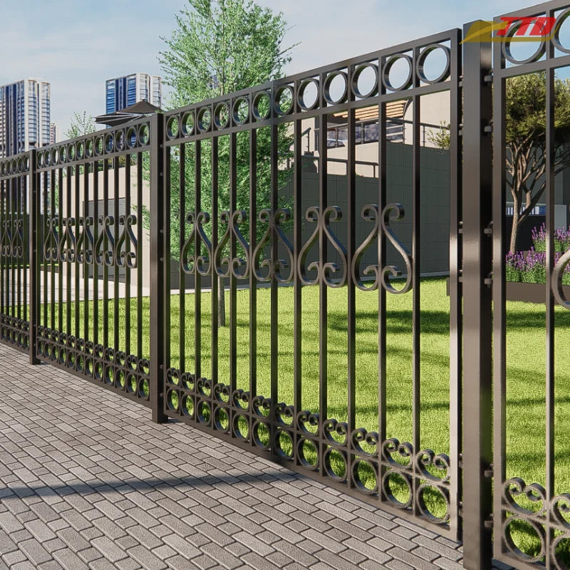 TTD Handmade Stylish and Elegant Iron Gate 1 Compound Wall Designed in Ho Chi Minh Vietnam