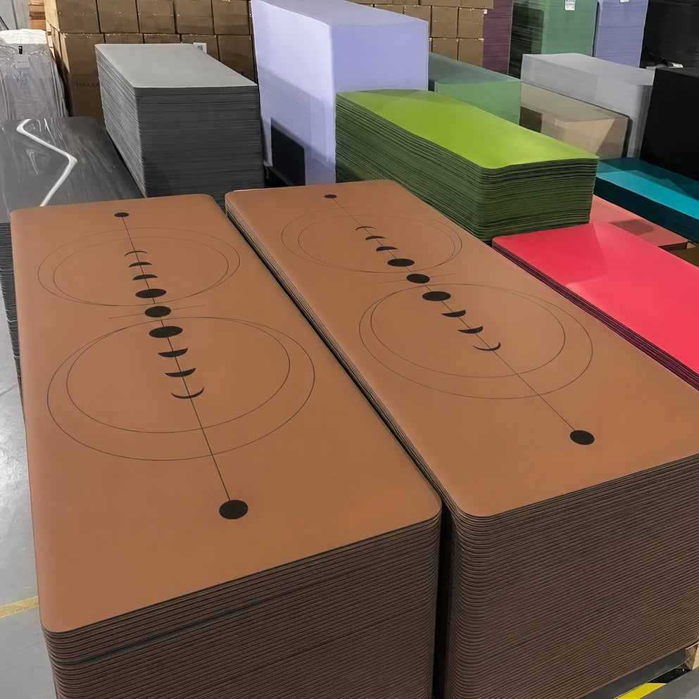 Factory Price Premium Non Slip PU Leather Yoga Mat Eco Friendly Natural Rubber Base Extra Wide PU Yoga Mat Studio MegaBDM