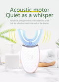 Intelligent U-Type Toothbrush 360 Degrees Sonic Electric Automatic with USB Charge Waterproof Silicon Head for Oral Care