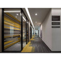 Customizable Office Partition Privacy Glass Louver Aluminum Frame Interior Design Available Various Sizes for Office Wall