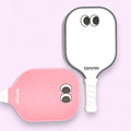TOPPRO Manufacturer Direct Fiberglass Laser Cut 16mm Thick PINKWHITE Soft PU Grip Crystal End Cap Polymer Honeycomb Pickleball