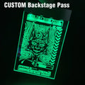 Custom Acrylic LED Backstage Pass VIP Event Pass Concert Festival Access Badge with Logo Light Up OEM Manufacturer MegaBDM