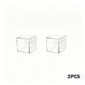 Acrylic Box with Lid for 0.39" Element CubesDecorative Storage BoxJewelry Display BoxMini Pill BoxClear Display Box (2PCS)