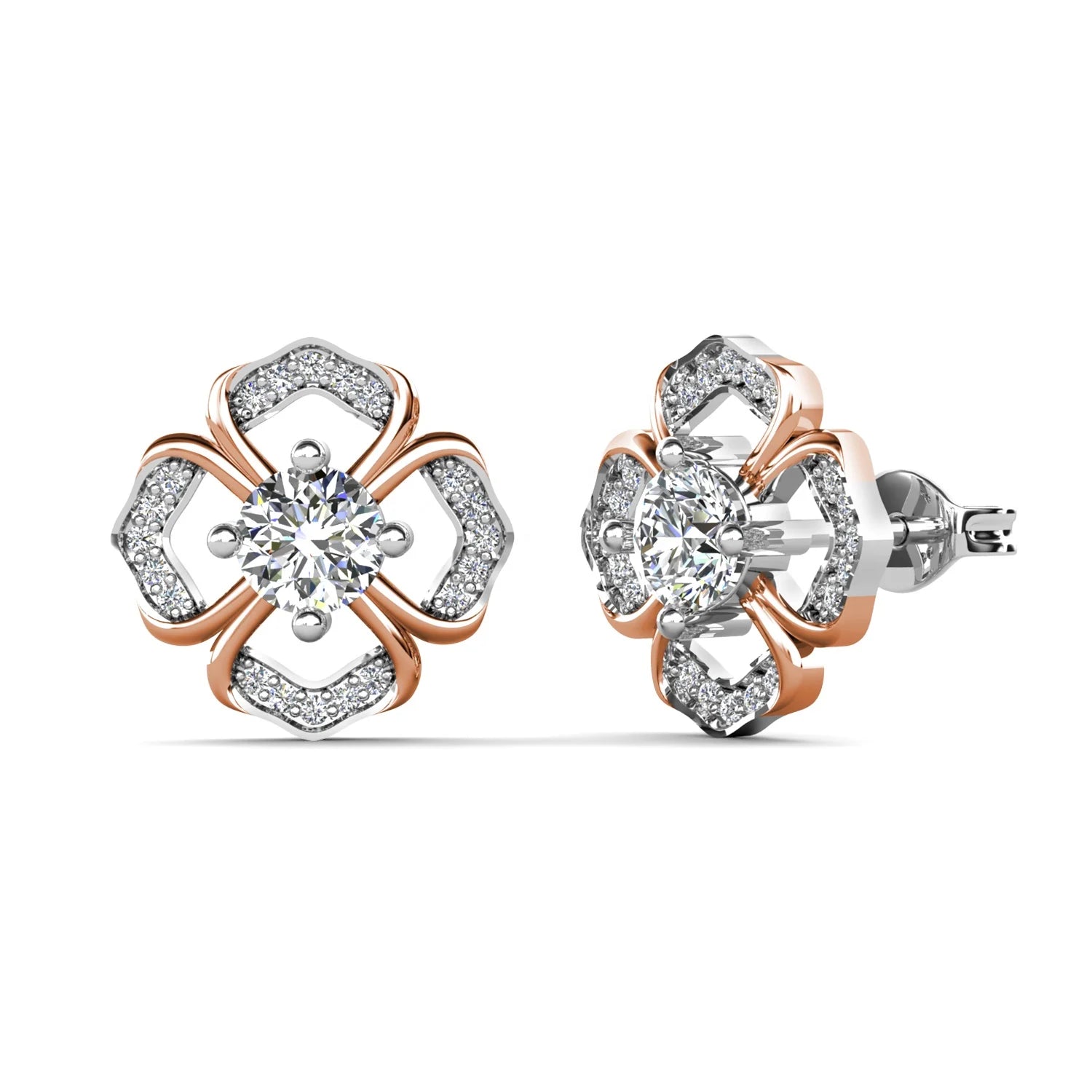 Wholesale GRA Certified Moissanite Fine Jewelry Hypoallergenic Real 925 Silver 18ct Gold Plated Stud Earrings Destiny Jewellery
