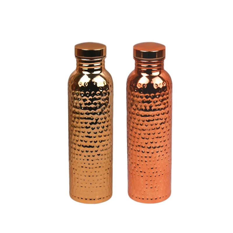 34oz -Ayurvedic Copper Water Bottle for Drinking Leak-Proof Lid BPA Eco Friendly with Premium Quality