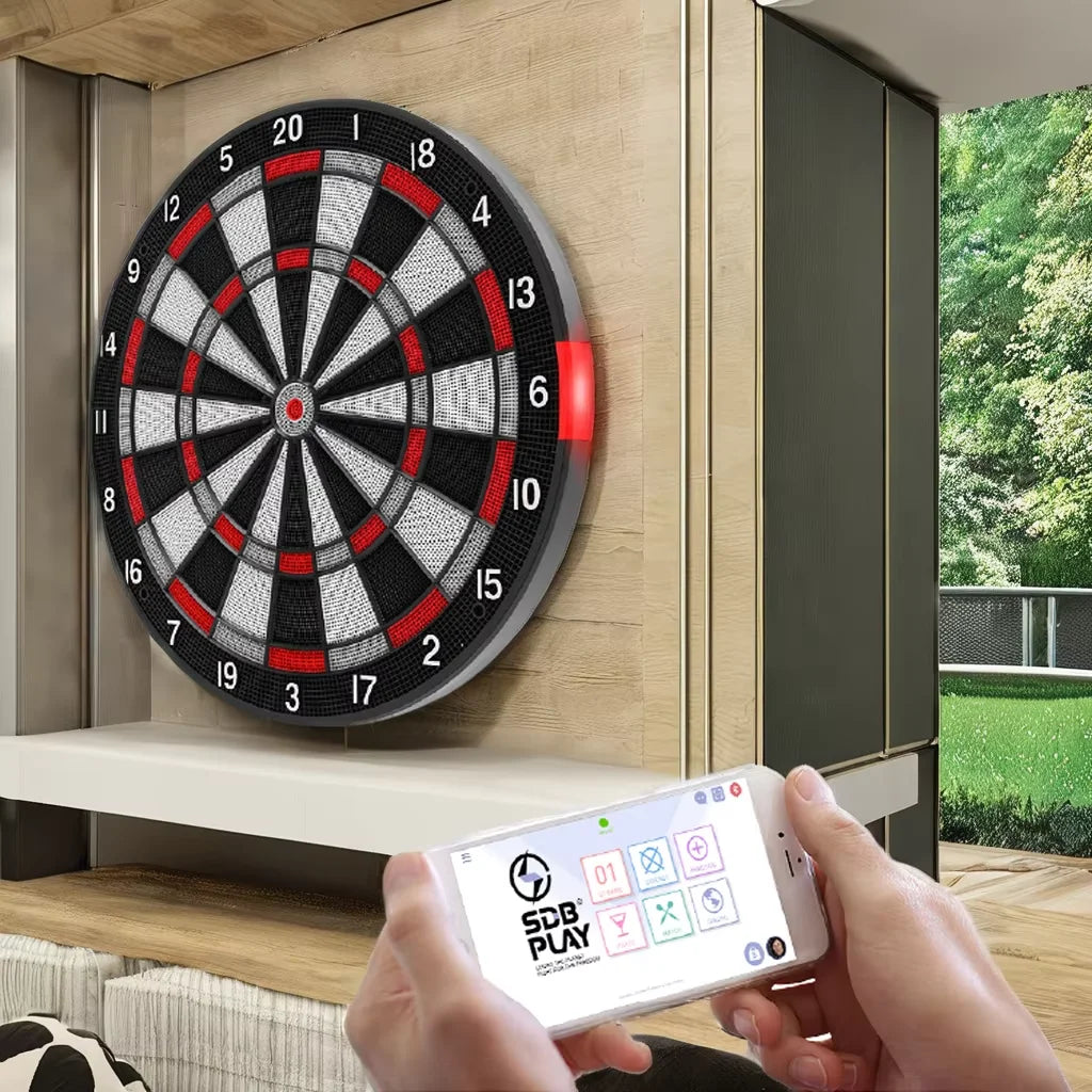 Advanced Collection Electronic Indoor Dartboard 6 darts with 24 spare tips