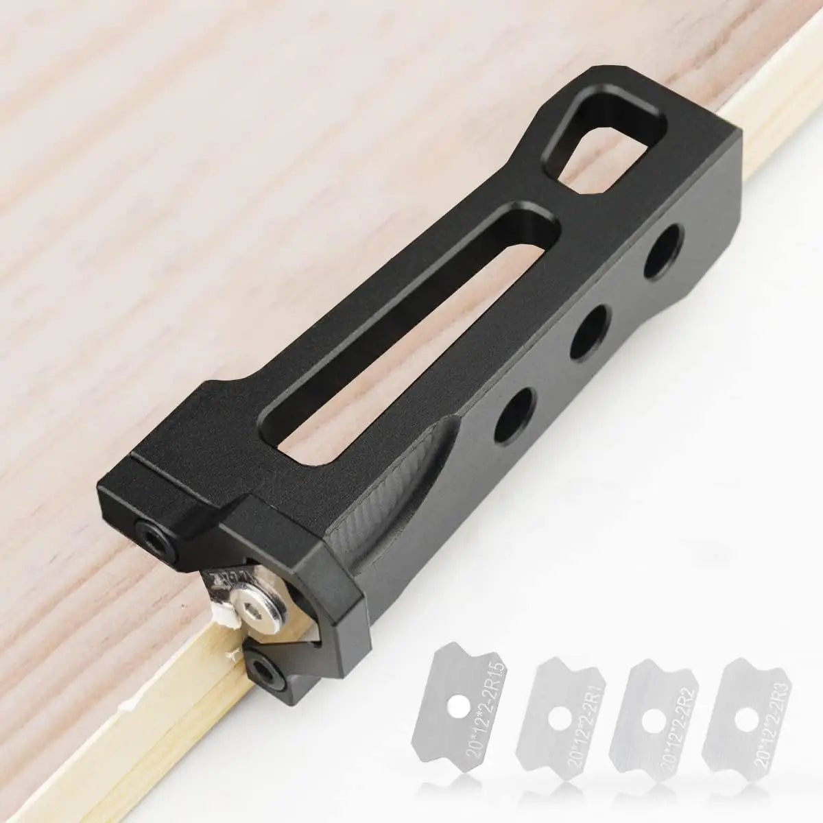 Manual Edge Banding TrimmerEdge Chamfer Burr ScraperAdjustable Veneer Edge Cutter Tool with  Tungsten Blades for Woodworking