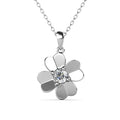 Perfect White VVS Moissanite Diamond 925 Sterling Silver 18k Gold Plated Lucky Clover Leaf Pendant Necklace Destiny Jewellery