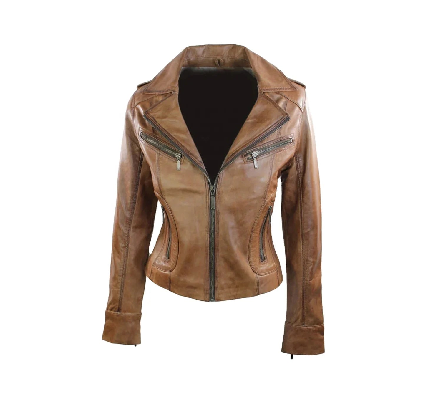 Customized Top Quality Most Popular Women's Leather Jacket Custom Made High Quality Product Leather Jacket for Women Wholesale