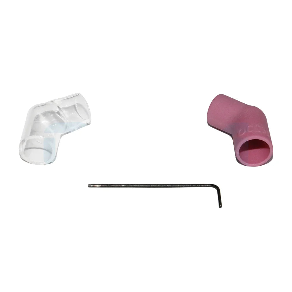 OCIM Red Clear Glass Cup Nozzle Kit for Pipe Narrow Seam Welding Parts