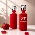 Luxury 100ml Velvet Flocking Glass Perfume Bottle with Zinc Alloy Cap Empty Fragrance Bottle for Premium Perfume Packaging MegaBDM
