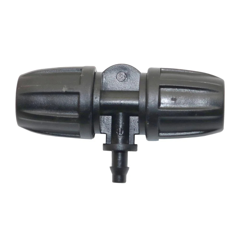 Lock Nut Reducing Tee Connector 8/11mm to 4/7mm Garden Micro Irrigation Hose Barbed Fittings MegaBDM