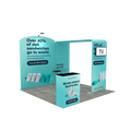 Portable Design Custom Aluminum Promotion Tables 10x10ft Exhibition Display Trade Show Booth
