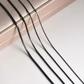 Black Pendant Snake Chain Smooth Bone Stainless Steel Minimal Clavicle Men Fashion Jewelry Necklace MegaBDM