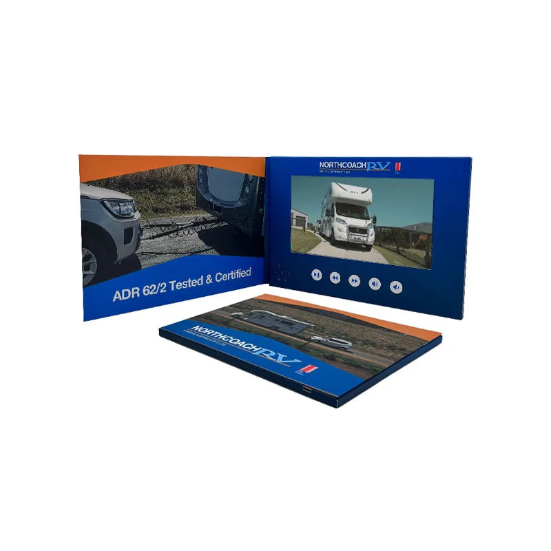 2024 Hot Selling  Video Brochure 4.3 5 7 10 Inch Lcd Screen Video Brochure Book  for Car Marketing