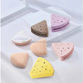 Beauty Cosmetic Powder Puff Silicone Cute Cheese Shape Case Custom Logo Personalized Private Label Makeup Sponge Holder