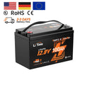 EU US STOCK 12.8V 100Ah Batterie Solaire 100A BMS Smart APP LiFePO4 Lithium Battery for Marine Trolling Motor RVs Off-Grid MegaBDM