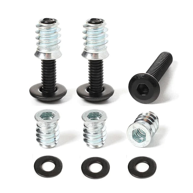 304 Stainless Steel Drive Insert Nuts Threaded Allen Hexagon Hex Socket Bolts for Wood Furniture M3 M4 M5 M6 M8 M10