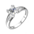 925 Sterling Silver High Grade Moissanite Diamond Jewelry Handmade Elegant 1ct Solitaire Engagement Ring Destiny Jewellery