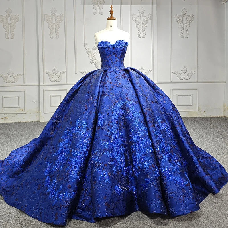 Jancember 6634 Luxury Empire Satin Lace Quinceanera Dresses Prom Vestidos De 15 Anos