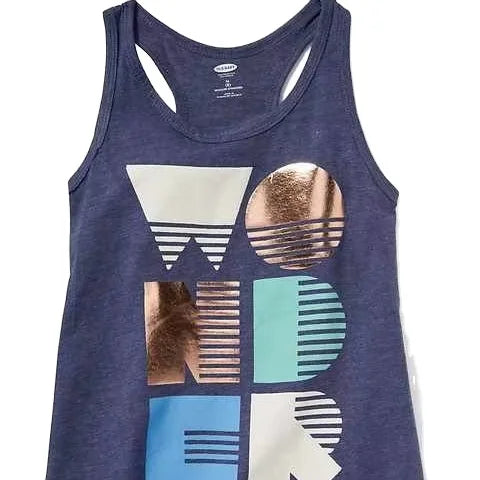 Cotton Women's Casual Jersey Tank Top Eco-Friendly Crew Neck 160 GSM Sustainable Embroidered Sequined Appliqued Decorations
