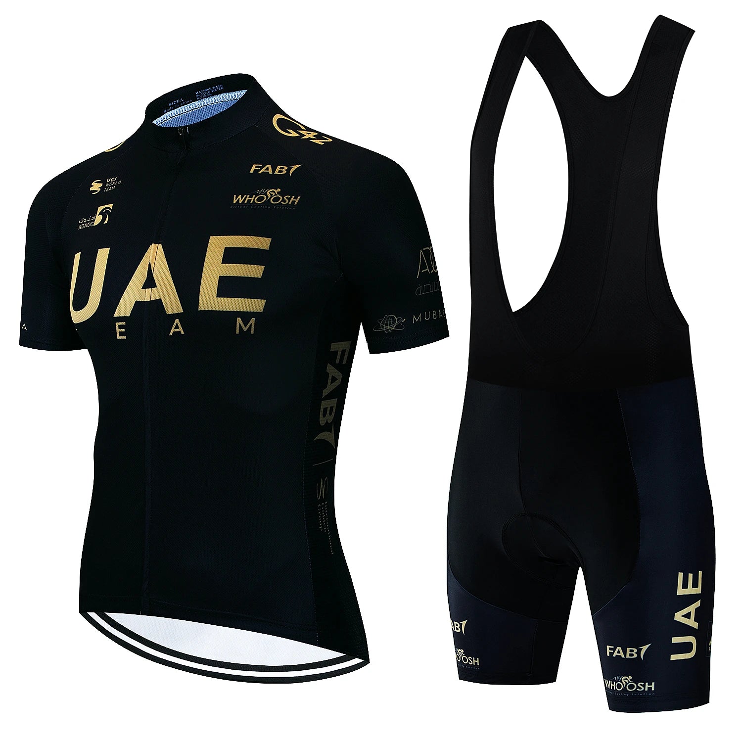 2025 UAE Cycling Jersey Set MTB Uniform Bike Clothing Summer Breathable Bicycle Shirt Ropa Ciclismo Bib Pants Maillot Ciclismo