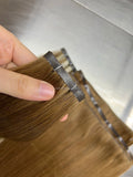 Invisible Weft Hair Extensions Super Double Drawn Remy Hair Injected PU Skin Weft Tape Body Wavy MegaBDM