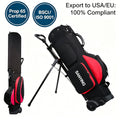 Multi-Function Golf Bag 14-Way Hybrid Golf Stand Bag Full Length Dividers Shoulder Straps Waterproof Push Cart Golf Club Bag