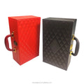 High End Luxury Genuine Leather Hat Men Watch Storage Boxes Custom Mini Leather Ring Earring Necklace Jewelry Packaging Box